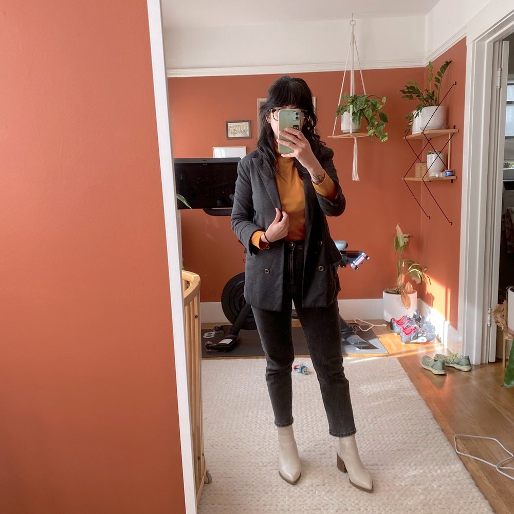 Dark grey blazer, Anthropologie Cartonnier, size XS
